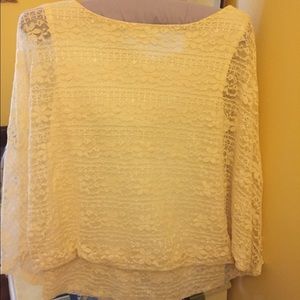 Lace Dolman sleeve lace top